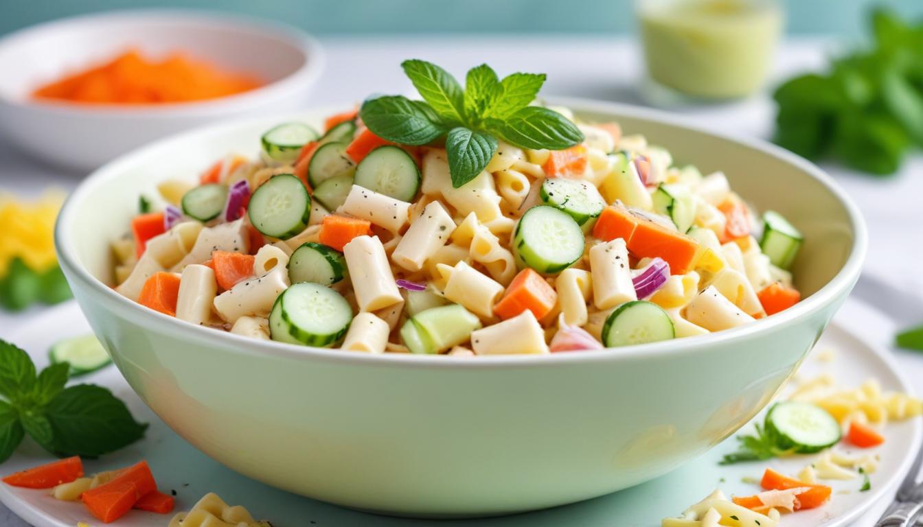 Pratik Yoğurtlu Makarna Salatası